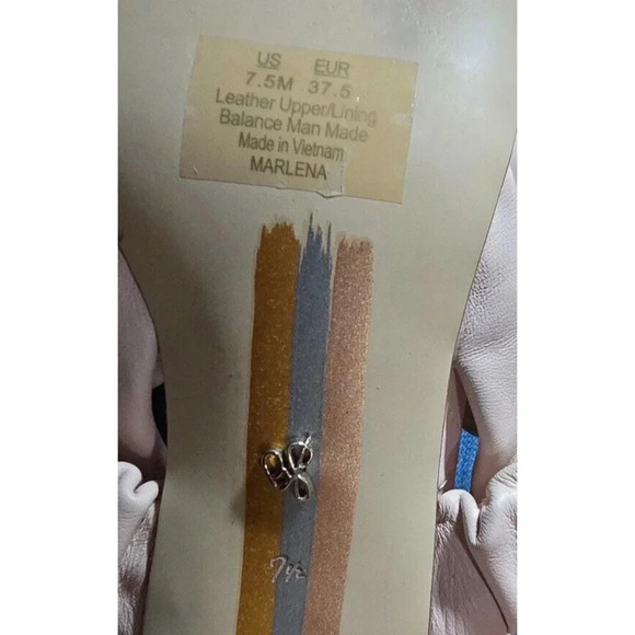 Sam Edelman Marlena Stretch Slingback Sandals Blush Pink Sq Toe Womens Sz 7.5 - Picture 9 of 9